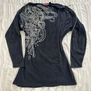 Y2K 2010 Grunge Goth Zipper Long Sleeve